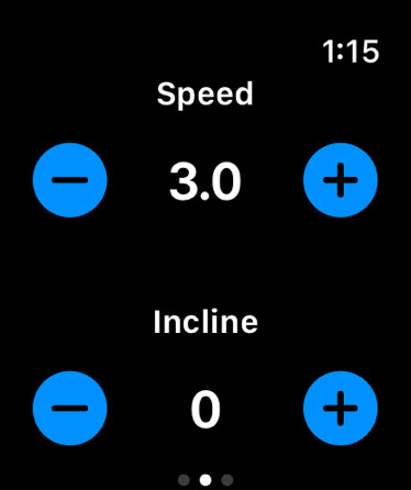 AccuTread workout view